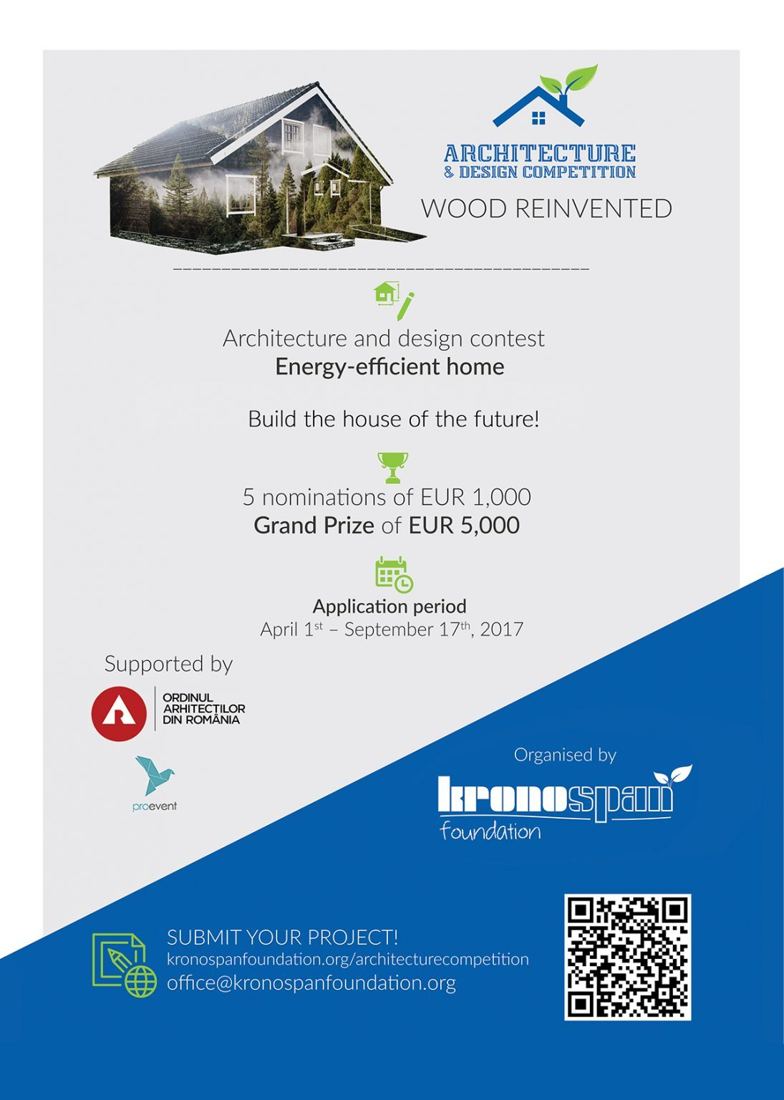 Wood Reinvented, Architecture Competition poster